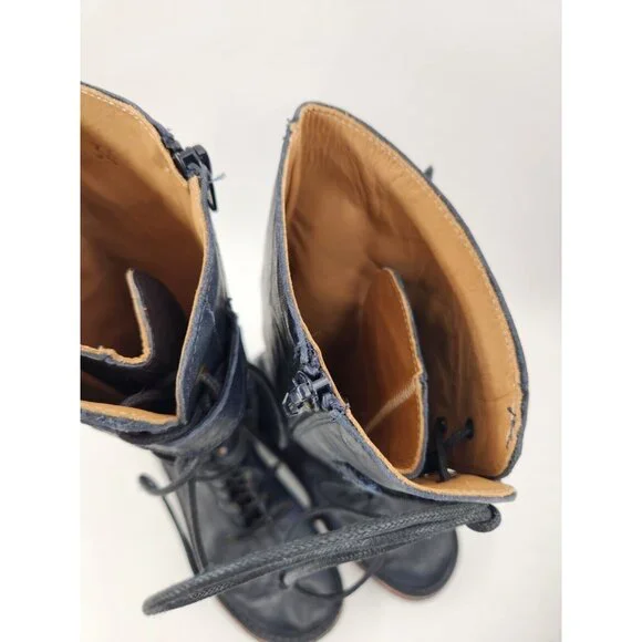 Patrizia PePe boots Blue EU 34 US 4 - Picture 6 of 11